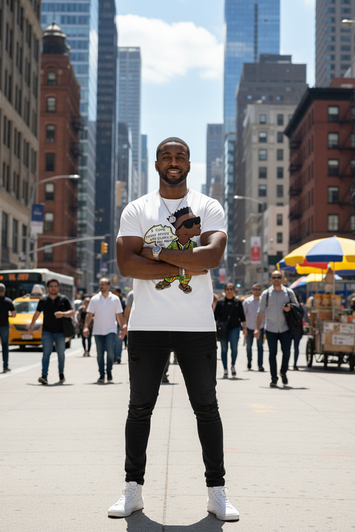 90's Bootleg Style Afro-Bart Short Sleeve T-shirt!