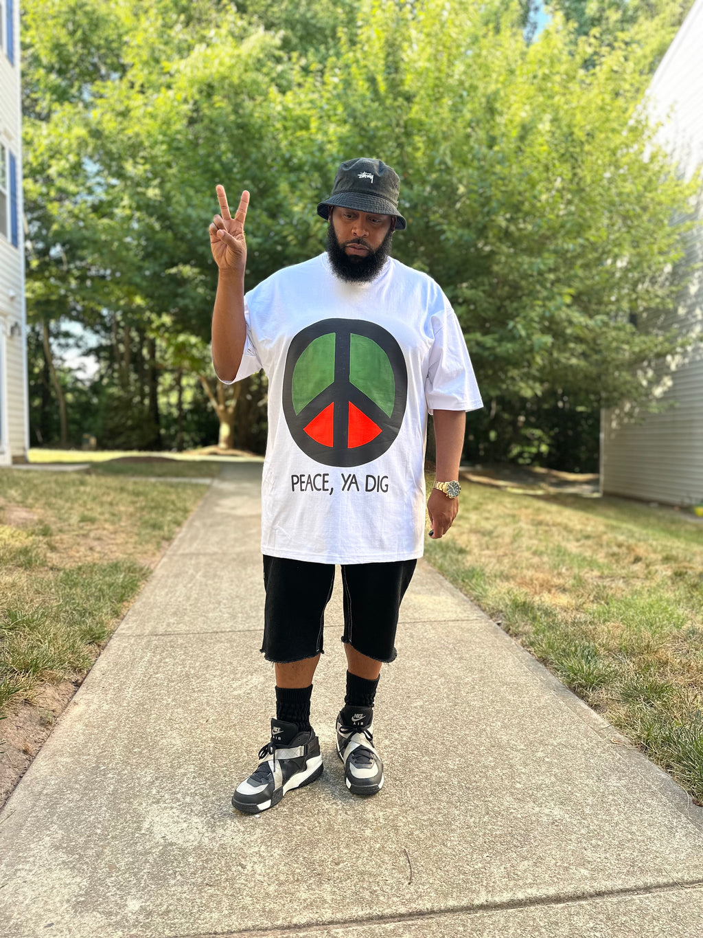 "Peace" Graphic White T-Shirt!