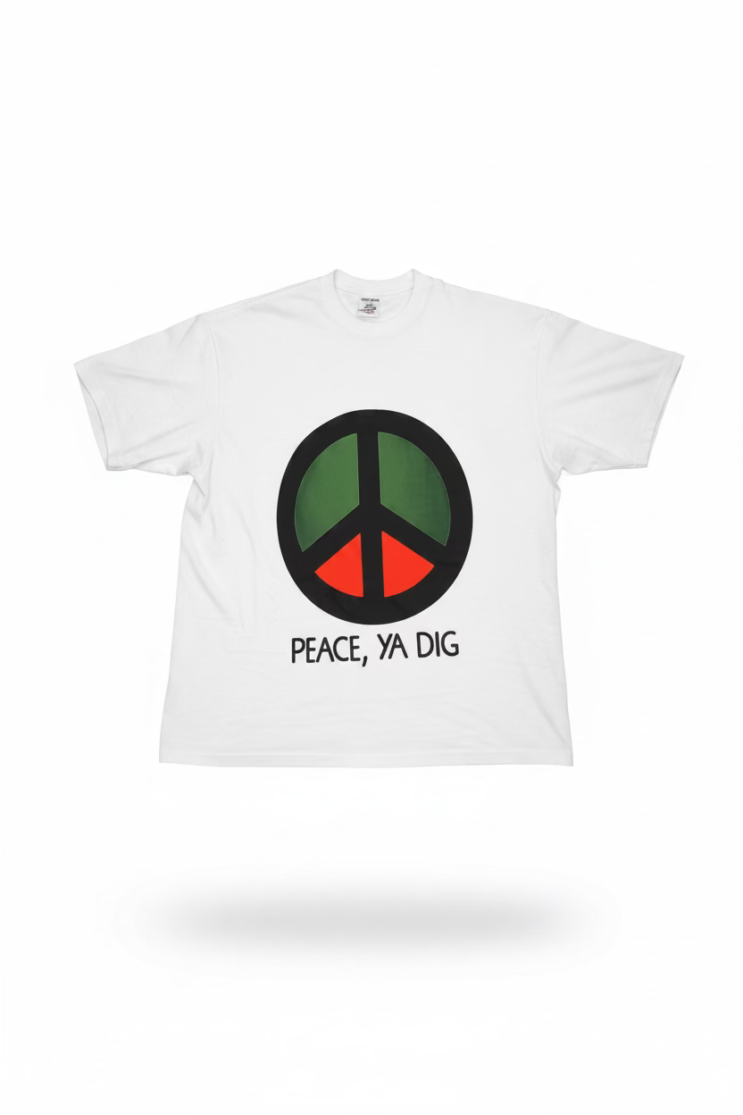 "Peace" Graphic White T-Shirt!