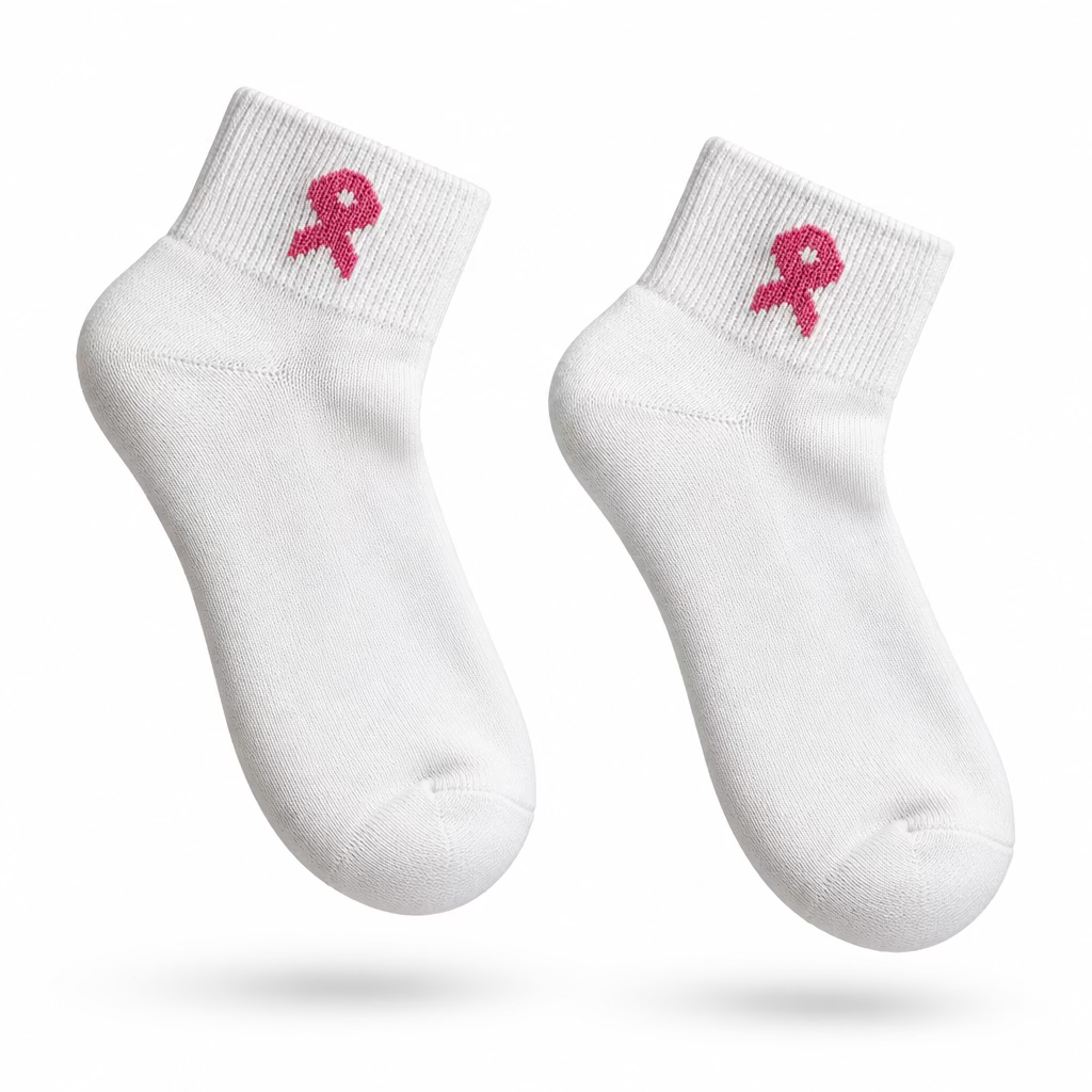 Breast Cancer Awareness Quarter Socks!