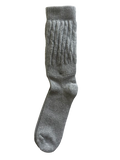 Gray Unisex Mid-Weight Slouch Socks
