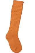 Orange Unisex Old school Heavy Slouch Socks!