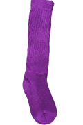 Dark Purple Unisex Old school Heavy Slouch Socks!