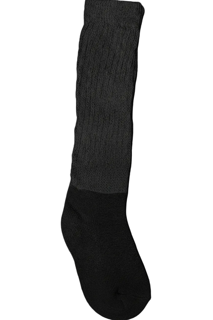 Black Unisex Old school Heavy Slouch Socks!